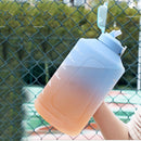 Sports Water Bottle Outdoor Fitness Travel Leakproof Frosted Cups (Blue) Newly