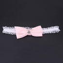 1pc Bow Satin Ribbon Hairbands Children Girls Hair Accessory Headwear(Pink)