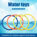 4pcs Children Swimming Pool Throwing Dive Toys Underwater Training Diving Rings