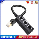 RJ45 1 to 3 Port Ethernet Cable Splitter Connector Extender for Cat 8/Cat7