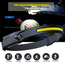 2x LED COB Headlamp Flashlight Running Camping Rechargeable Waterproof Head