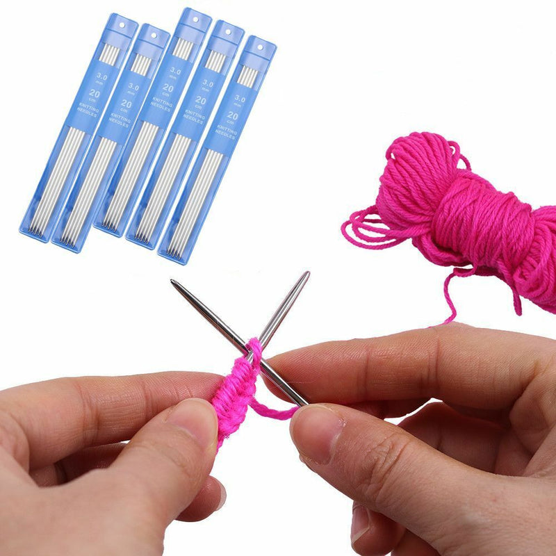 Weave Yarn Metal Crochet Crochet Hooks Straight Knitting Needles Knitting Tools