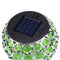 Solar LED Hollow Hanging Ball Light Outdoor Waterproof Garden Lamp (Green) Newly
