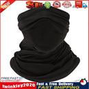 Cycling Camping Neck Tube Scarf Ice Silk Outdoor Running Bandana (black) Newly