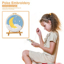 Punch Needle DIY Needlework Wool Poke Embroidery Kit with Yarn Home Decoration