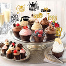 Party Graduation Cake Topper Bachelor Cap Cake Decorations Cupcake Toppers