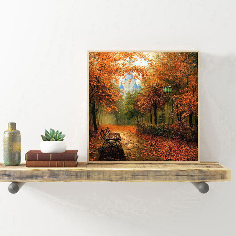 Autumn Maples 5D Full Round Drill Diamond Painting DIY Scenery Art Picture