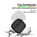 Wireless Earphone Cover for SoundPEATS Air3 Silicone Protector Case (Black)