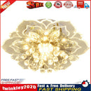 Modern LED Flower Crystal Ceiling Chandelier 9W Decor Lamp (Warm White) Newly