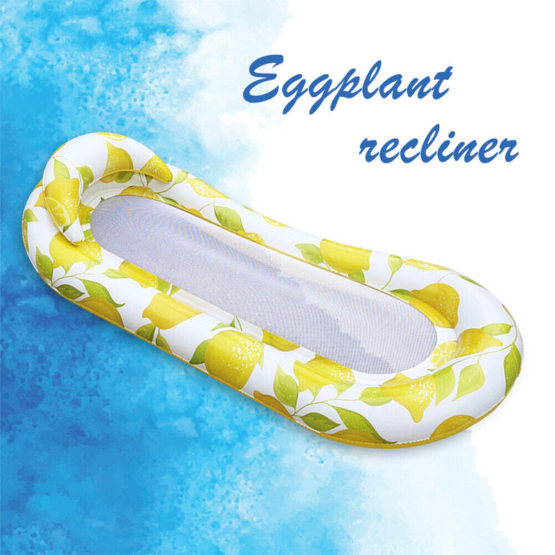 Inflatable Pool Lounger Float Hammock Floatie Swimming Pool Tanning Lounge Newly