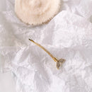 Rhinestone Hair Clip Women Girl Fishtail Shiny Hairpins Korean Crystal Bars