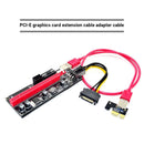 Ver009S USB 3.0 PCIe 1X to 16X Riser Card Adapter SATA 15Pin to 6Pin Power Cable