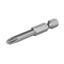 12pcs 50mm 1/4 Inch Hex Shank Magnetic Phillips Cross Screwdriver Bits