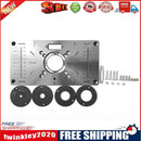 Router Table Insert Plate Woodworking Trimming Machine Flip Board Ring Set