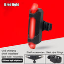 Bicycle taillight waterproof riding taillight LED USB rechargeable waterproof lam