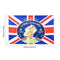 Queen Platinum Jubilee Flag - Polyester Queen Elizabeth Party Flag 5ft X 3ft