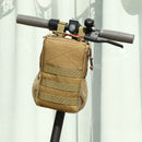 Bicycle Front Tube Bag Handlebar Cell Phone Pouch for M365 PRO ES2 (Coffee)