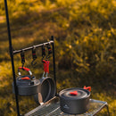 Outdoor Desktop Storage Rack Multifunction Desk Hanging Hook Shelf Stand