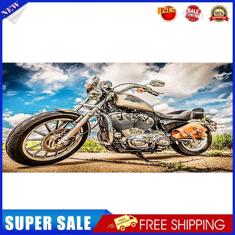 Motorcycle Oil Paint By Numbers DIY Handpainted on Canvas Wall Art Picture