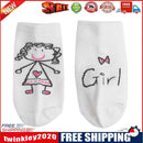 Cute Baby Boy Girl Cartoon Print Socks Kids Cotton Short Floor Socks (Pink)