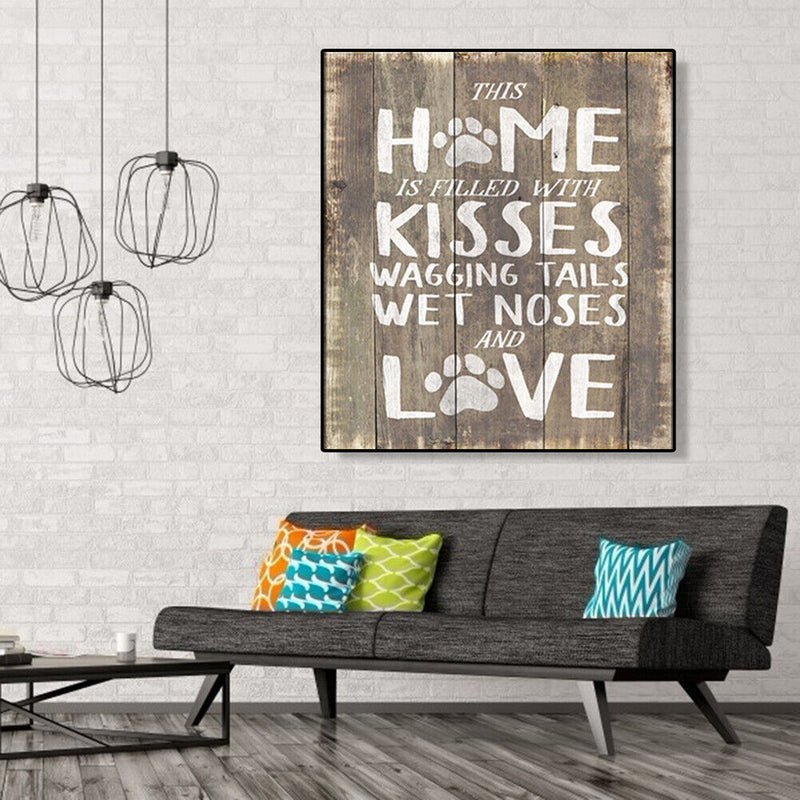 5D DIY Diamond Painting Mosaic Cross Stitch Home Decor (LG024 HOME KISSES)