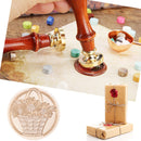 Flower Basket Retro Wax Seal Stamp Head Fire Paint for Wedding Card Making Decor