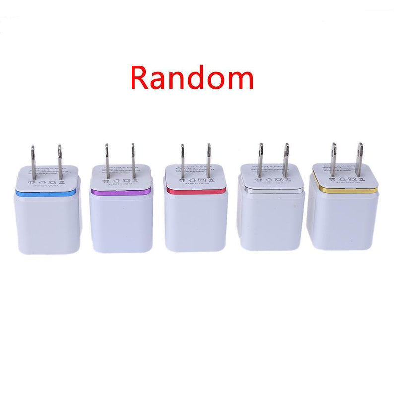 Universal US Plug 2.1A 2 Port USB Double Charging Adapter USB Charger Newly