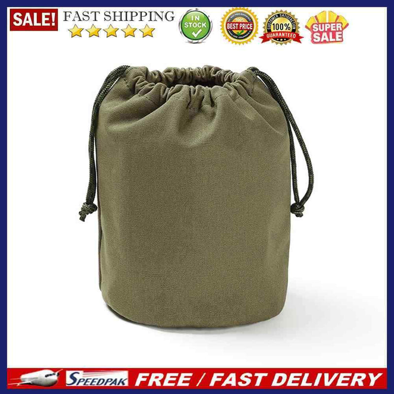 Drawstring Storage Bags Canvas Travel Pouch Outdoor Camping Sundry Makeup B