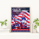 5D Diamond Painting Independence Day Full Square Drill DIY Kits Crafts Mosaic