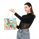 Blue Tit Diamond Painting Handbag DIY Linen Shopping Tote Bag (AA1038)