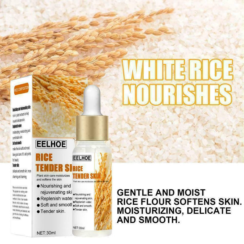 White Rice Whitening Serum Moisturizer Acne Fine Line C1N1 Treatment B4R6
