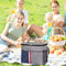 Oxford Cloth Cooler Bag Adjustable Insulated Lunch Bag Fresh Keeping for Outdoor