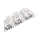 6 Cavity Square Cloud Shaped Silicone Bakeware Mold DIY Mousse Jelly Moulds