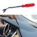 Car Door Panel Trim Clip Remover Plastic Fastener Upholstery Pry Tool Red 6 inch