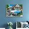 5D Full Round Drill Diamond Painting Kit Outdoor Vehicle Art Decor for Adults
