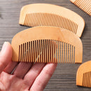 Anti-Static Beard Hair Comb Peach Wood Fine Coarse Teeth Mustaches Brush