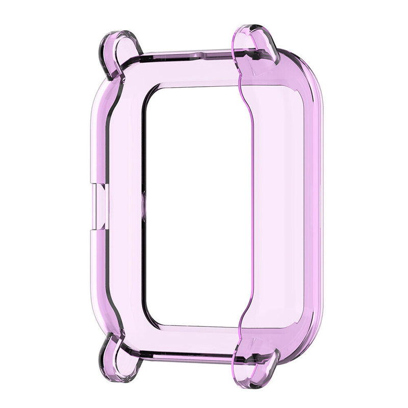 Soft TPU Protective Case Cover Shell for Amazfit Bip S Smartwatch (Purple) Newly