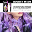 Hair Chalk Disposable Hair Dye Washable Healthy Hair Dyeing Brush (Purple) Newly