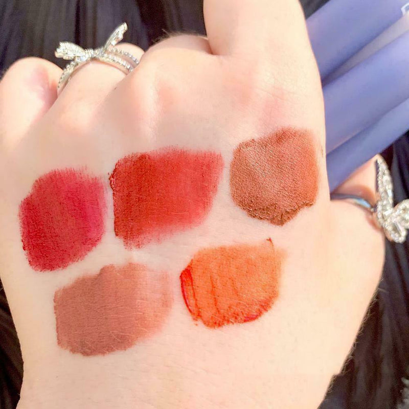 5 Colors Matte Long Lasting Waterproof Non-Stick Cup Glaze H7 S3 Lip A3O4