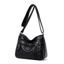 Solid Color Women Shoulder Sling Bags Leather Soft Purse Large Messenger Handbag