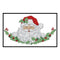 Santa Bust Partial Cross Stitch 14CT Counted Embroidery DIY Needlework Kits