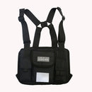 Fashion Women Chest Shoulder Bag Hip Hop Multi-pocket Pouch Oxford Street Packs