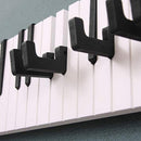 Wall Mounted Towel Hook Hanger Piano Keys Clothes Storage Organizer Rack Shelf