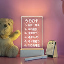Transparent Acrylic Table Night Light DIY Message Board Home Lamp (Square) Newly