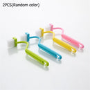 Plastic S Type Cleaning Brush Toilet Brush Cleaning Scrubber Curved Handle