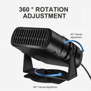 Car Heater 2 in 1 Auto Windscreen Fast Heating / Cooling Fan (Black 12V) Newly