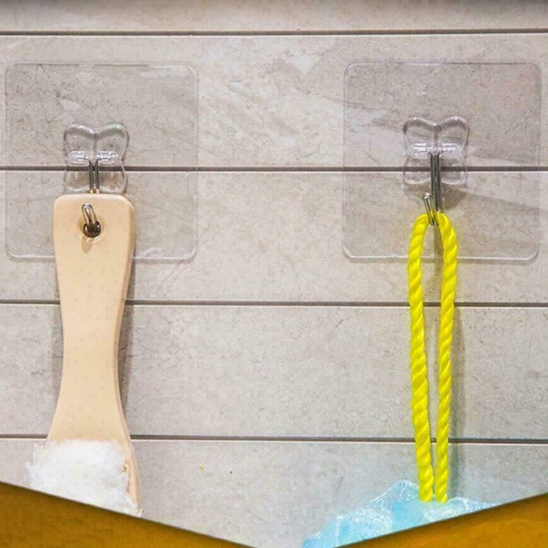 Transparent Strong Suction Wall Hooks Home Sucker Hanger To M3Q7 Easy B7M1