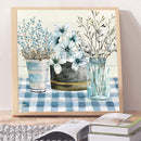 Table Flowers Oil Paint By Numbers Kit DIY Acrylic Painting on Canvas Framele