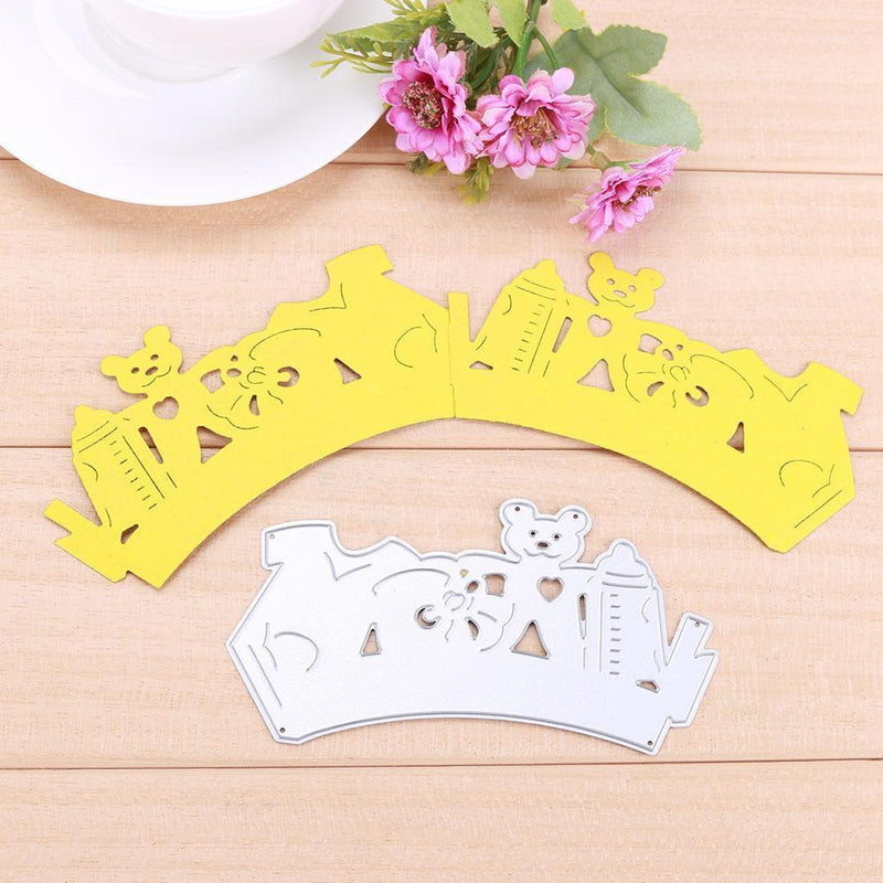 DIY Baby Care Bottle Mold Cutting Dies Scrapbooking Metal Paper Card