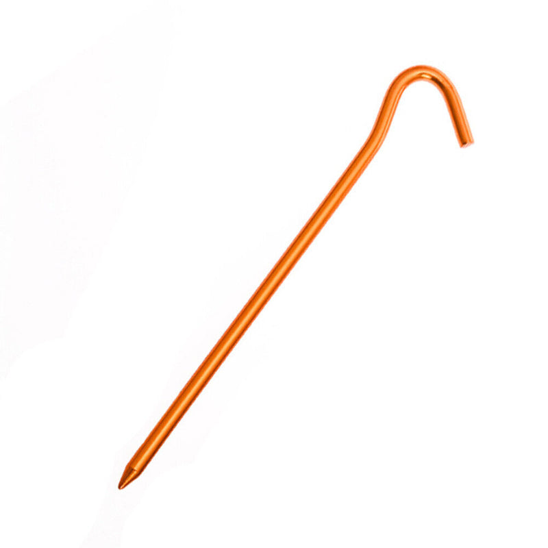 6pcs Tent Nails 18cm Aluminium Alloy Stake Pegs Outdoor Camp Fixing Ground Na